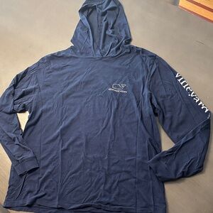 Vineyard Vines Men's Deep Blue Lightweight Hoodie